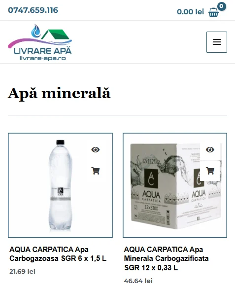 Livrare apa, magazin online livrare apa.